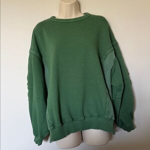 Aerie Forest Green Women’s Crewneck Sweatshirt